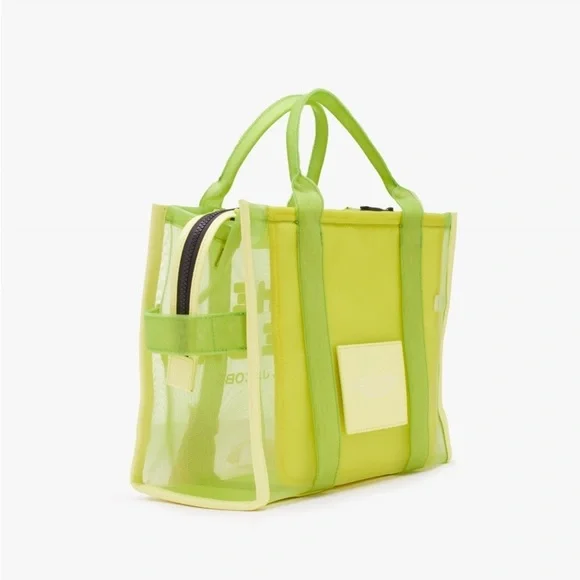 Marc Jacobs Nylon The Mesh Medium Tote Bag Fluo Yellow - Picture 6 of 17